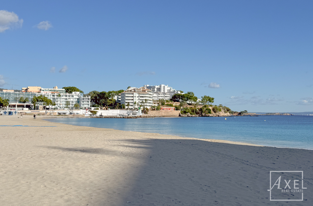 Modernes Küstenliving in Palmanova: Apartment mit Rundum-Meerblick und Dachterrassen-Pool
