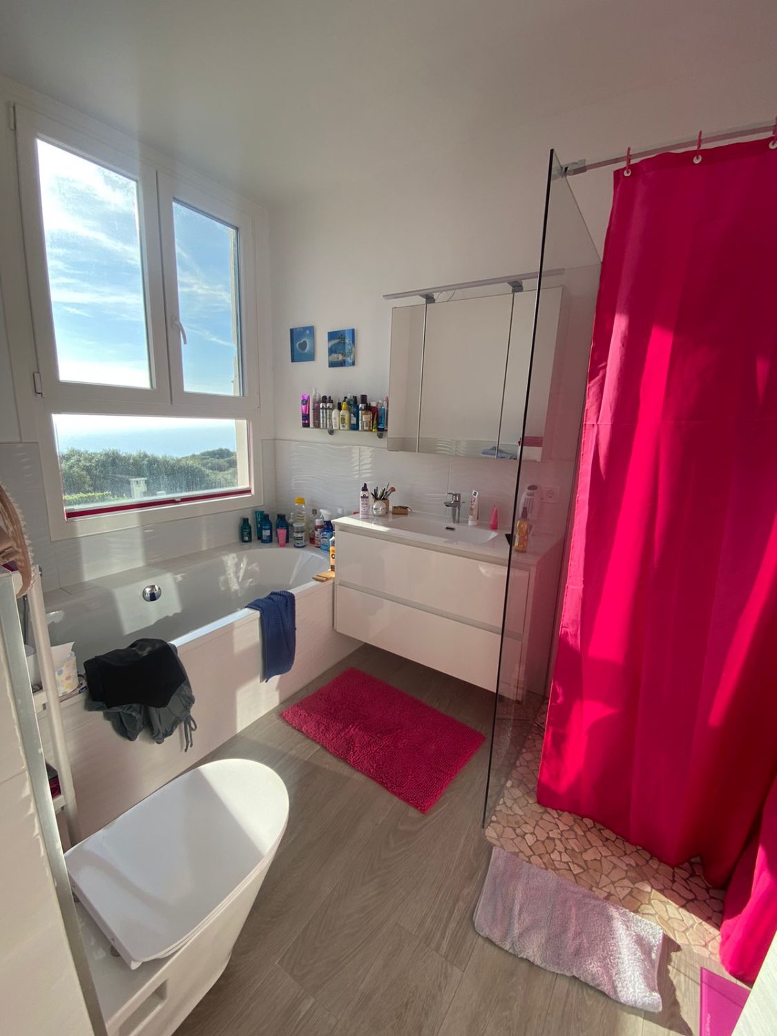 Stylish semi-detached house with stunning sea views and many extras